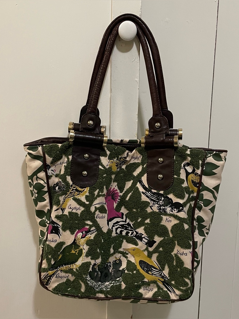 Anthropologie Bird Tote Bag